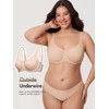 Delimira Women's Confishape Underwire Unlined Bra Full Coverage Plus Size