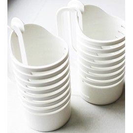 JOSKO Produkte 790 Bottle Holder and Storage for Most Bottle Types 2 Piece Set Easy Pouring Holder with Large Handles Plastic