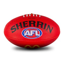 Sherrin AFL Replica All Surface Football, Red, Size 5
