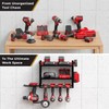 BUILTSTRONG Power Tool Organizer-6 Drill Holder Wall Mount, 3 Tier