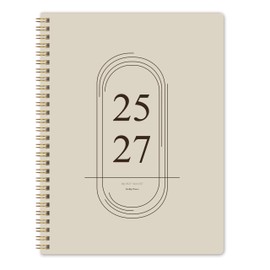 2026-2027 Monthly Planner, Jan 2026-June 2027, B5 (7" x 9"), 2 Year Monthly Planner, 24 month Calendar, Simple Calendar Planner Notebook Soft PVC Cover, Suitable for Schools & Offices, Beige