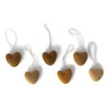 6 Hearts Made of Felt (Dusty Colours) - Mother's Day