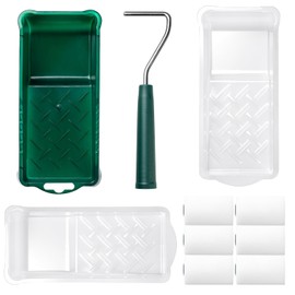 Foam Paint Roller, 2 Inch 10 Pack Small Paint Roller Kit with High-Density Foam Paint Roller, Paint Tray, Paint Tray Liner, Roller Frame, Mini Paint Roller for Painting Corners