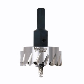 McJ Tools 2 Inch HSS M2 Drill Bit Hole Saw for Metal, Steel, Iron, Alloy, Ideal for Electricians, Plumbers, DIYs, Metal Professionals