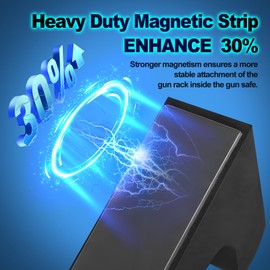 QIRANUI 1 Set Gun Rack for Gun Storage, Gun Safe Accessories for Shotguns, Magnetic Gun Holder in Gun Cabinet, Foam Material with Magnetic Strip and High Density Base