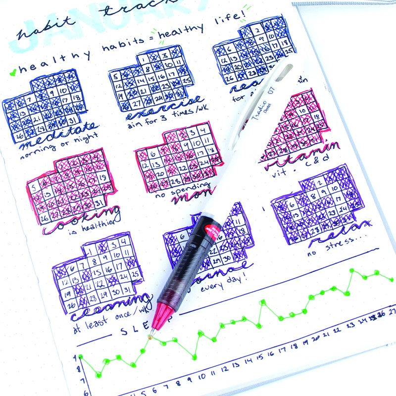 Pentel Energel Tradio Medium Tip Red Ink Roller Ball Pen