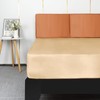Lirex Satin Fitted Sheet, Luxurious Silky Smooth Polyester Bedding Soft