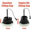 Fuel Cap and Oil Cap (2 pcs each) Fit for