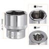 HARFINGTON 6-Point Socket 3/8" Drive 21mm Deep 1.18" Length 45#
