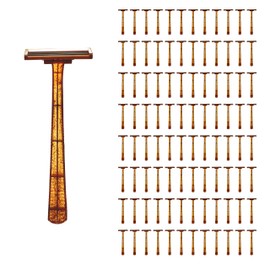 100 Twin Blade Disposable Razors Made with 35% Wheat Straw Fiber in Bulk