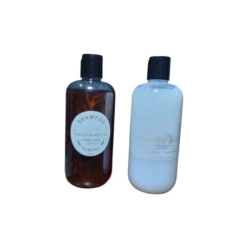 Shampoo De Romero Y Acondicionador De Almendras Artesanal