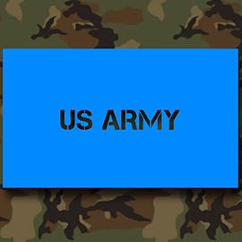 * Lackiersc Hablonen Sticker – US Army Lackiersc Hablonen Decal Stencil Template for Willys Jeep Dodge Humvee Military Vehicle (7 cm Wide) # A451