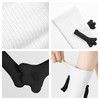 1 Pair Soft Socks Black Holding Hands, Compression Knee High