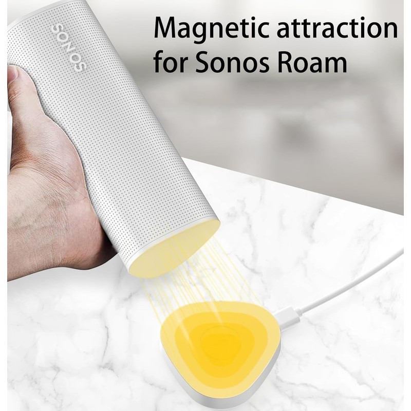 HSEUOPV Charger Compatible Wireless Charger Compatible with Sonos Roam Gen