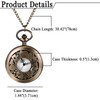 JewelryWe Father's Day Gift Pocket Watch Men's Retro Royal Flush