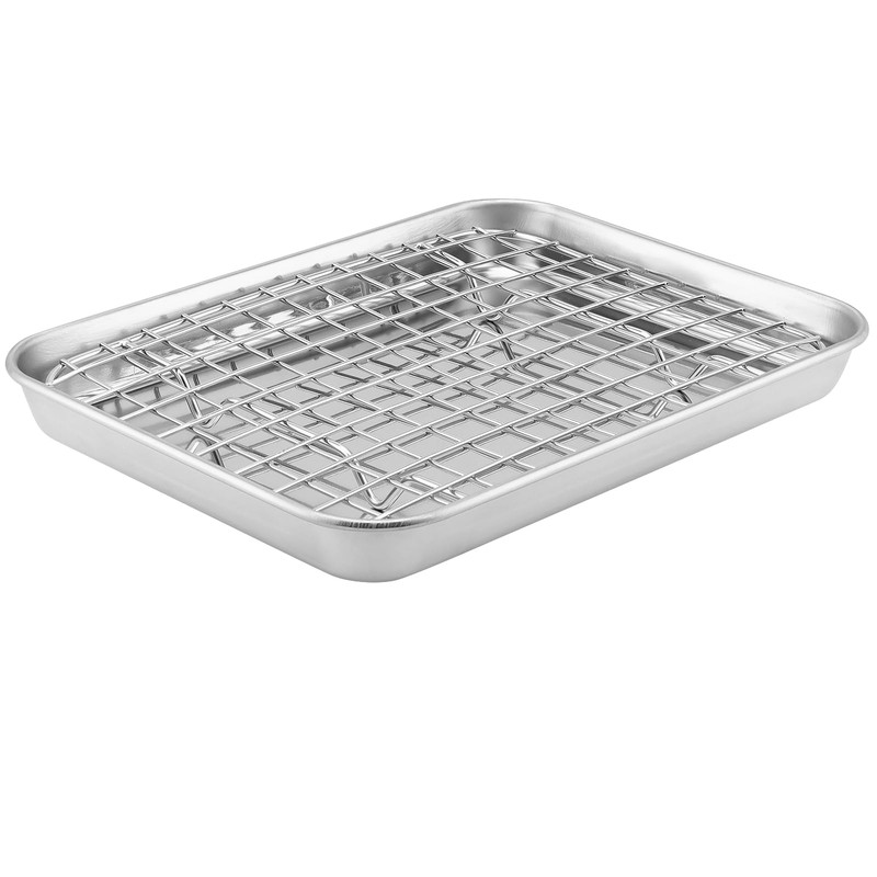 UNGFEI 2 PCS Baking Sheet with Wire Rack, Stainless Steel