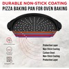 Non-Stick Pizza Pan with Silicone Handle 1 Pack, 13 Inch