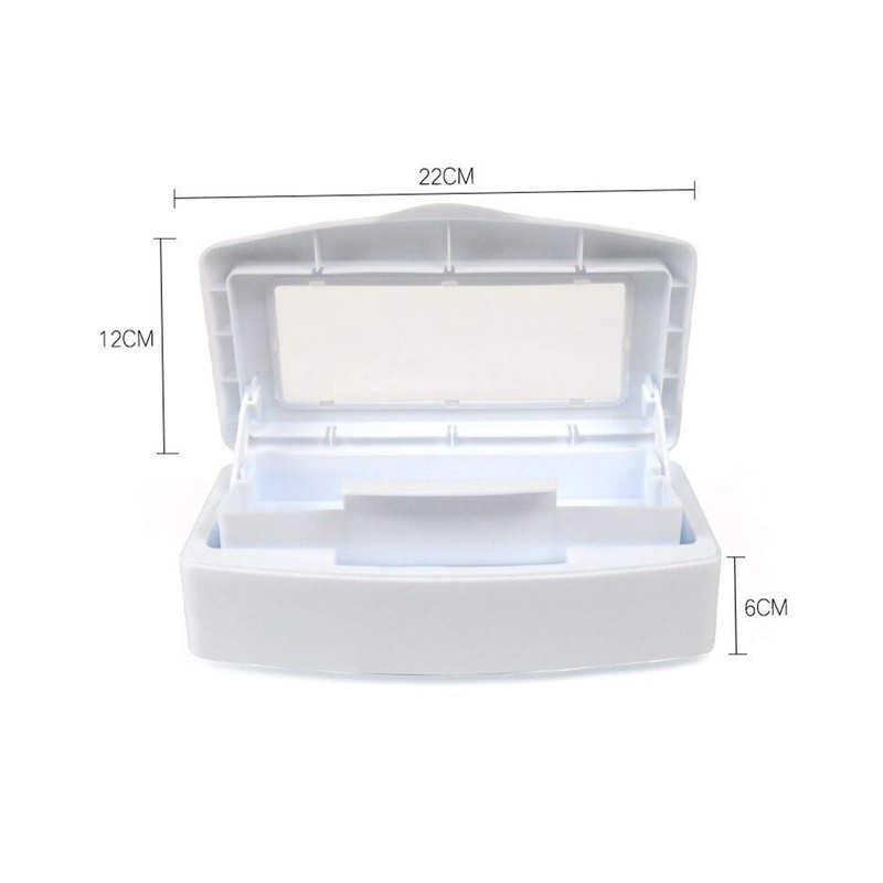 Pinkiou Nail Hair Tools Tray Sterilizer Manicure Disinfection Plastic Box