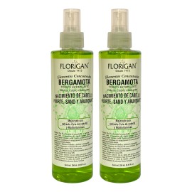 Tonico Bergamota Estimula Crecimiento Cabello Y Barba 2 Pzas