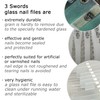 3 Swords Germany Double Sided 3 Pieces Glass Nail Files