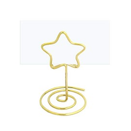 12x Wedding 1 Be® Star Wired Gold Small Christmas Place Card Holders Wedding Party Place Card Holders