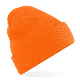 DOOVID Toddler Beanie Kids Warm Knit Beanie Hat Baby Boys Girls Knit Caps Classic Autumn Winter Hats Orange