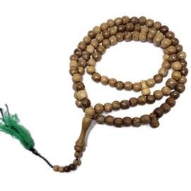 Muslim Tasbih 99 Beads 8 mm. Fragrant Agarwood AMN-368 Islam Prayer dhikr with Beautiful Decorated Tassel Eid Ramadan Gift
