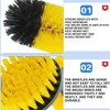 Drill Cleaning Brush Attachment Set | Drill Scrubber Brush Kit