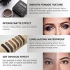 BEFIVECOK Eyebrow Pomade Kit with Dual-ended Eyebrow Brush, Water and