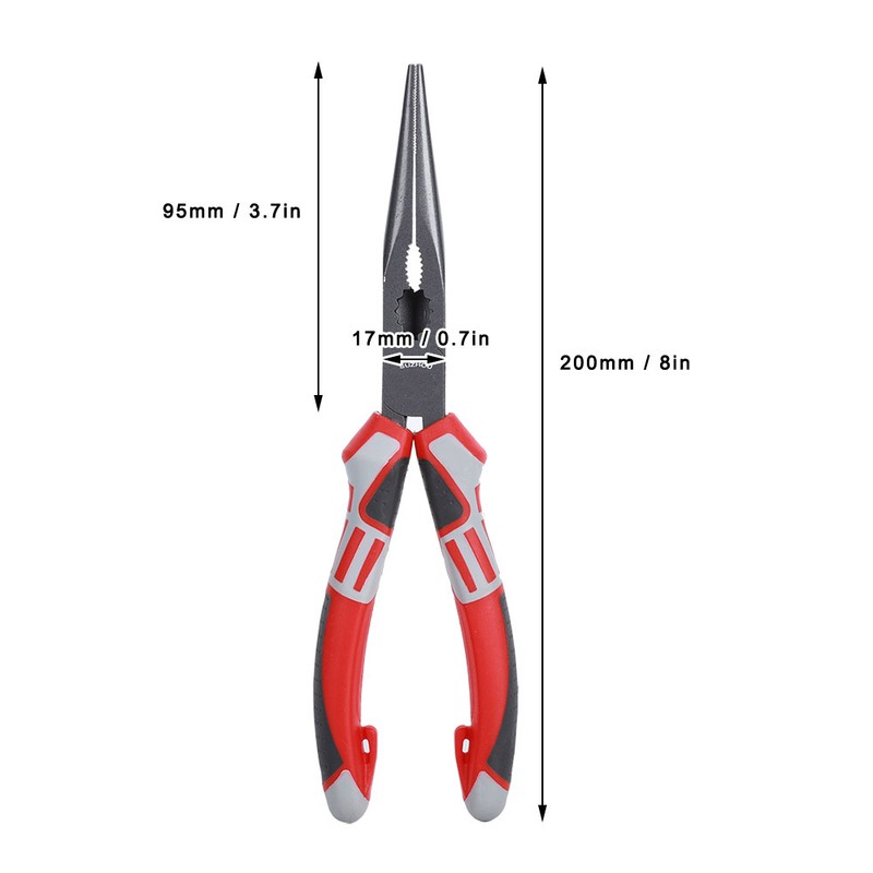 Multi Functional German Electrician Wire Cutter Long Needle Nose Pliers