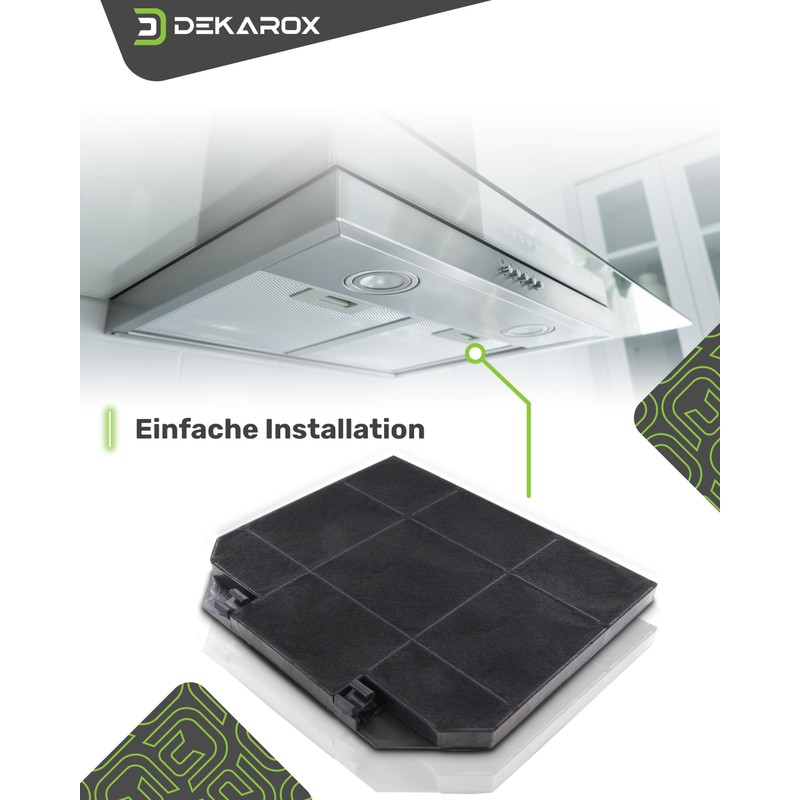 DEKAROX Activated Carbon Filter 266 x 21 x 235 mm