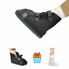 Aylashine Post-op Shoe, Medical Boot, Adjustable Walking Shoe with Magic Sticks, Recovery Shoe for Post-surgery,Broken Foot or Toe, Unisex, Easy to Wear, for Summer (M)