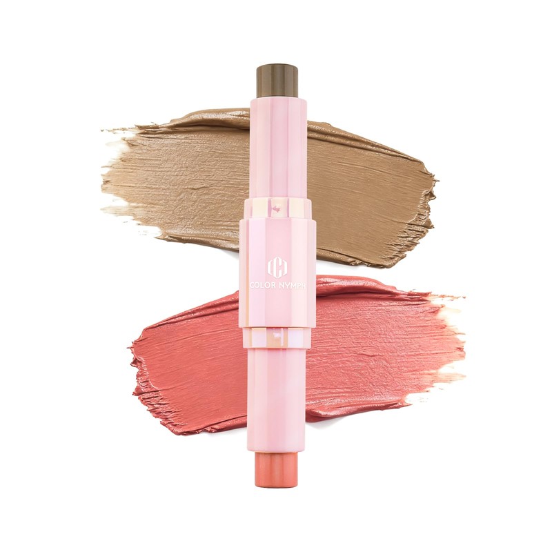 Cream Blush Contour Stick, Double-end Makeup Stick Multiuse Blush Butter