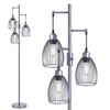 Nintiue Dimmable Floor Lamp, 3 x 800LM LED Edison Bulbs