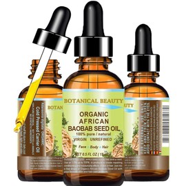 ORGANIC BAOBAB SEED Oil AFRICAN. 100% Pure/Natural/Undiluted/VIRGIN/UNREFINED Cold Pressed Carrier Oil. For Skin, Hair, Lip and Nail Care. 0.5 Fl. oz. - 15 ml.