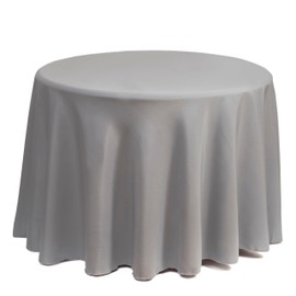 Gee Di Moda Tablecloth - 180cm Inch Round Tablecloths for Circular Table Cover in Charcoal Washable Polyester - Great for Buffet Table, Parties, Holiday Dinner & More