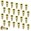 Qjaiune 25pcs Multi-Grip Rivet-Nut Pre Bulbed Threaded Inserts, M8 Rivet