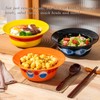Straw Hat Ramen Bowl (Ceramic Bowl + Wooden Spoon +