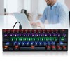61 Key Wired Mechanical Keyboard LED Backlit Gaming Keyboard with