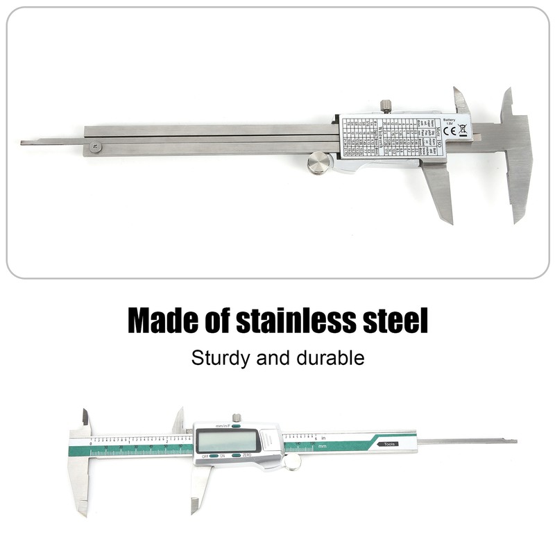 ET50 Vernier Caliper Stainless Steel High Accuracy Digital Ruler with