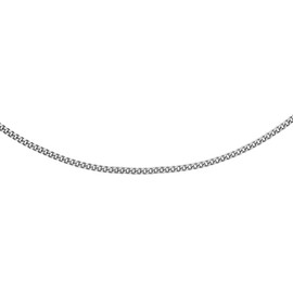 Carissima Gold Women's 0.8 mm Diamond Cut Adjustable Curb Chain 9 ct (375), Gold, Diamond