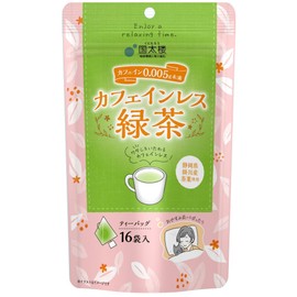 Kokutaro Caffeinated Green Tea Bags, 16 Pack, 1.1 oz (28.8 g) x 6 Pieces