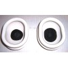 2pcs WHITE SPH-4B EARCUPS Flight Helmet Ear Cup Kit From