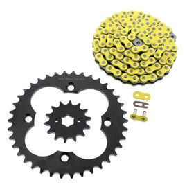 2003 2004 2005 2006 2007 Fits Honda 300EX TRX300EX Yellow Chain Black Sprocket 14/38