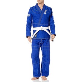REEVO Ultralight BJJ Gi - Brazillian Jiu Jitsu Uniform w/Free White Belt Blue A1L