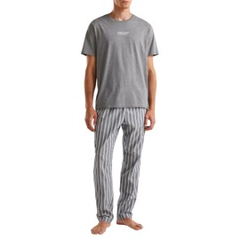 United Colors of Benetton Men's T-Shirt 30964m019 Pajama Top, Grey, L
