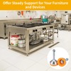 4 PCS Heavy Duty Leveling Feet, Leg Leveler with Base,