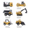 6pcs 1:64 Construction Vehicle Toy Mini Decoration Alloy Construction Vehicle