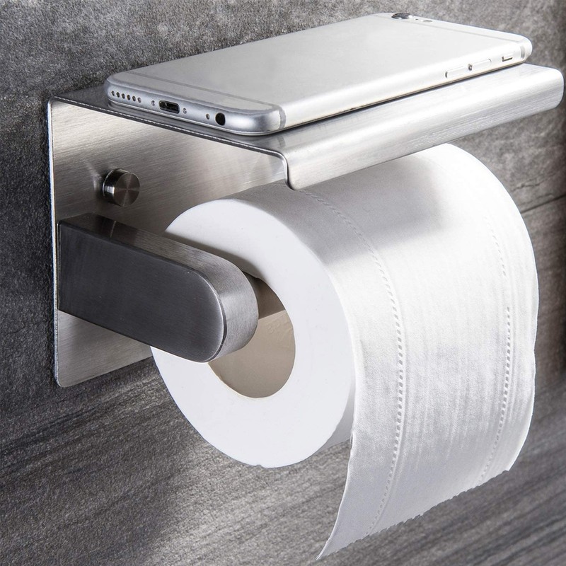 Toilet Paper Holder Stainless Steel Toilet Paper Roll Holder with