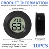 Mini Digital Hygrometer, 10 Pack Mini Hygrometer, ℃/℉ Adjustable, 2-in-1
